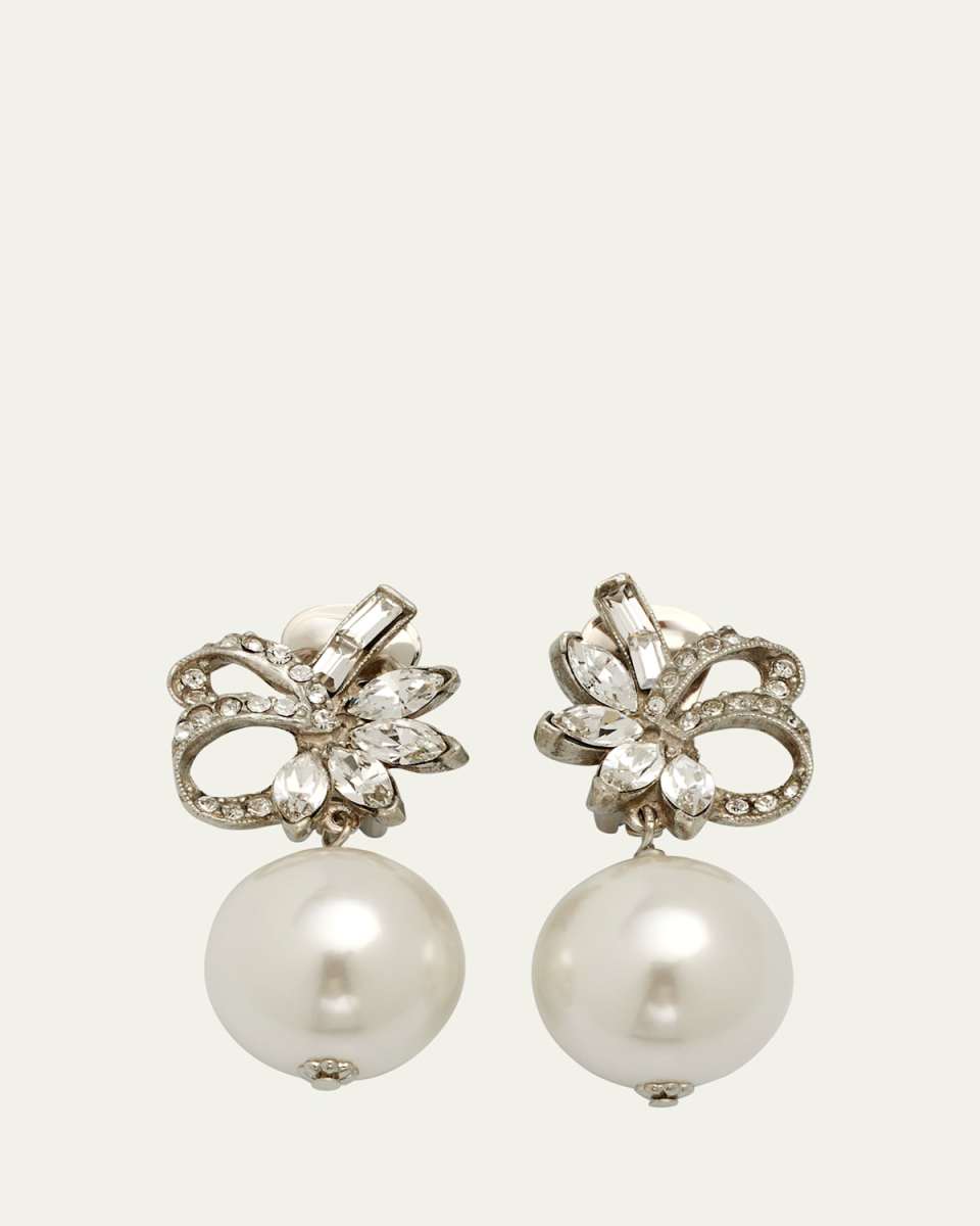 24k Gold Electroplated Silver Crystal Cluster Clip-On Earrings